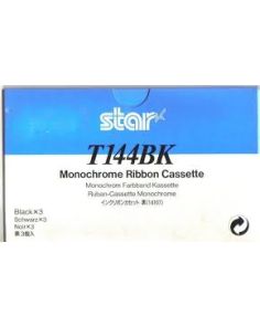 Star Micronics Black Ribbon Cassette, Pack of 3