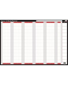 Sasco 12 Month Planner Mounted