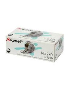 Rexel Staple Cartridge No.270 for use with Stella 70 Electric Stapler, Pack of 5000