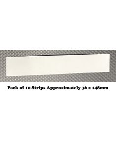 Blotting Paper White 315gsm Strips Size 36 x 148mm Pack of 10 sheets, for Home, Office, Arts & Crafts