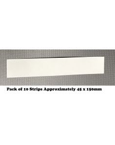 Blotting Paper White 315gsm Strips Size 45 x 150mm Pack of 10 sheets, for Home, Office, Arts & Crafts