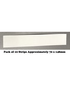 Blotting Paper White 315gsm Strips Size 70 x 148mm Pack of 10 sheets, for Home, Office, Arts & Crafts