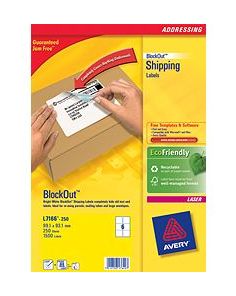 Avery Block Out™ Shipping / Parcel Laser Labels