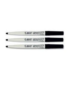 Bic Velleda Whiteboard Markers Black, Pack of 12