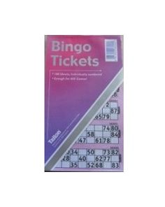 Bingo Tickets, 100 Sheets. 600 Games