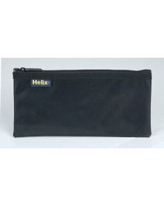 Helix Nylon Pencil Case 200 x 100mm (8'' x 4'') Black