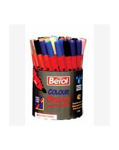 Berol Colour Broad Fibre Tip Pens