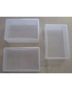 Clear Plastic Business Card Storage Box, (95 x 60 x 35mm)