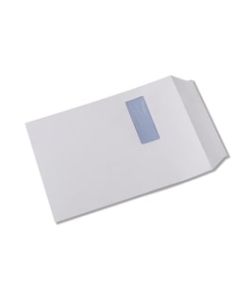 Communiqué Peel and Seal Envelopes White Window 120gsm C4 (324 x 229mm) Pack of 250 