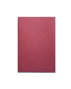 Clairefontaine A5 Ruled Notebook with Semi Rigid Red Leathergrain Cover