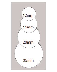 Removable Self Adhesive Labels In Dispensers - Round