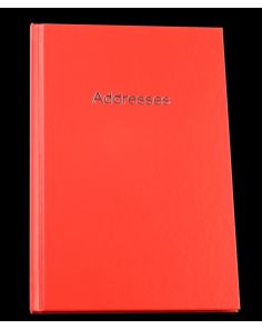 Esposti Large Address Book, 130mm x 196mm, Red