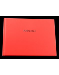 Esposti Landscape Address Book, 212mm x 156mm, Red