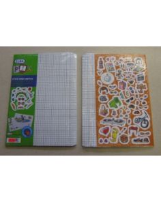 Elba Stick and Sketch Document Wallets with Stickers. Pack of 2.