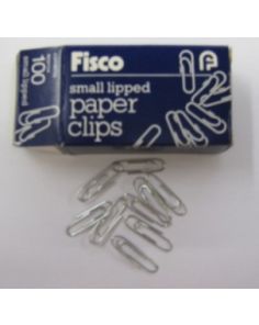 Fisco lipped paper clips, 21mm, 10 x Packs of 100 (1000)