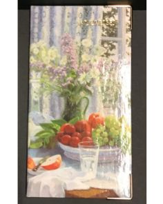 Address Book, 154mm by 82mm, Flowers & Fruits Picture Cover