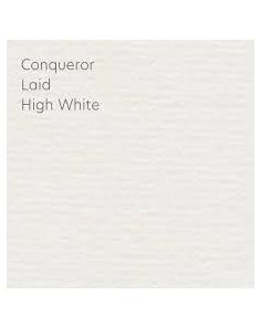 Conqueror Laid High White A4 Texture Paper 80gsm, Pack of 50 