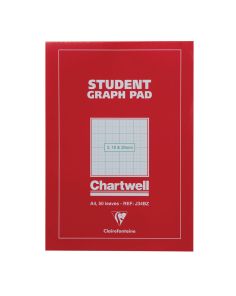 Chartwell Graph Pad A4, 2,10 & 20mm, Red Cover