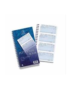 Challenge Petty Cash Book. 280 x 152mm. 4 message sets per page. 200 duplicate slips per book. Carbonless