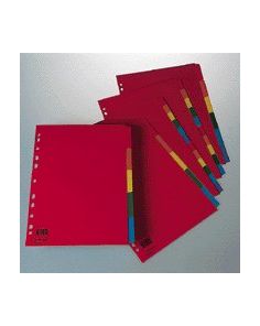 Concord Bright Subject Dividers A4 Assorted