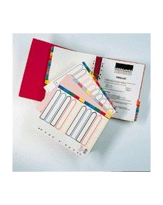 Concord A4 Extra Wide Multi-Coloured Indexes