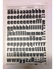 Letraset Letragraphica 120 84pt. Neil Bold Lower Case Letters