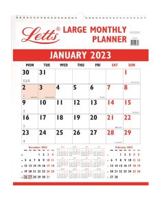 Letts Large Monthly Planner 2025