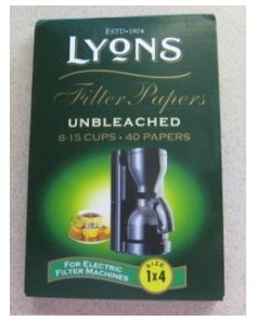 Lyons Unbleached Filter Papers Size 4 Pack of 40