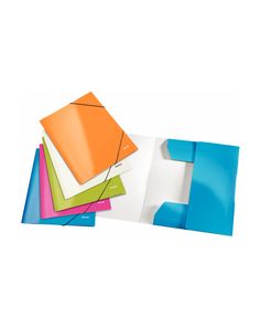 Leitz Wow Range - 3 Flap Elasticated Folders