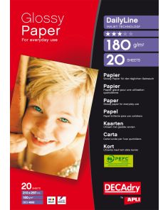 Decadry Glossy Inkjet Photo Paper, 180gsm