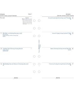 Filofax Personal Week On One Page 2024