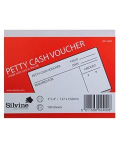 Silvine Classic Petty Cash Voucher Pad