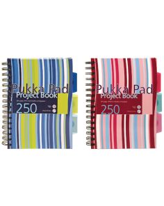 Pukka Project Books, Hardcover, A5, Pack of 3