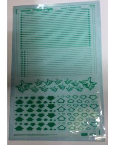 Letraset Arrows & Printers Fists Green Project-a-type PT116