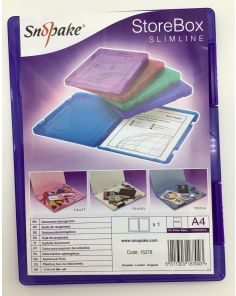 Snopake StoreBox A4 Electra Purple