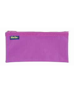 Helix Nylon Pencil Case 200 x 100mm (8'' x 4'') Purple