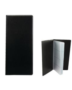 Rapesco Business Card Album 128 Card Capacity Black