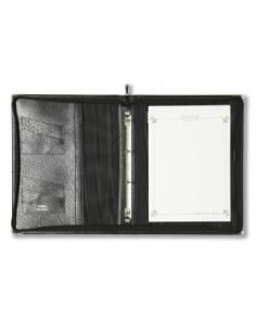 Montana Grain Leather Ring Binder With Zip