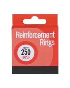 Paper Reinforcement Washers for Punched Holes Filing Rings Binders Pack of 250