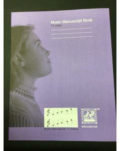 Victor Rhino Music Manuscript Book REMM4-4. 12 Stave. 297 x 234mm, Pack of 6