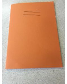 Rhino 9 x 7 inch Maths Exercise Book, 5mm, Orange Cover