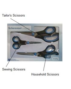 Scherenset Scissors with Softgrip Handles