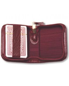 Montana Grain Leather Playing Cards Case - Single