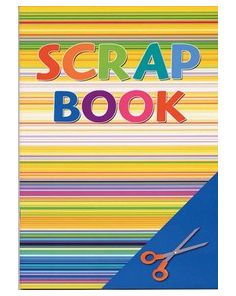 A3 Scrap Book, 32 Pages Bright Coloured Paper