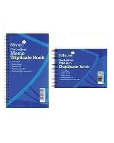 Silvine Twin Wire Carbonless Duplicate and Triplicate Books