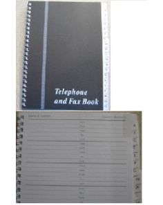 Concord Telephone / Fax Book A5 Grey / Black