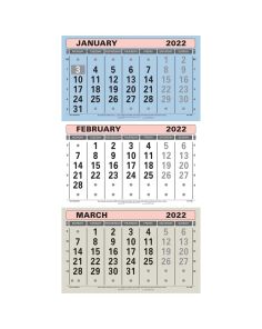 Dataday TML 2022 Large Wall Calendar, 3 Months to View