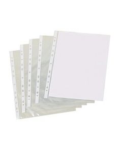 US Letter Size Punched Pockets Pack of 100