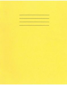 Rhino 9 x 7 inch Ruled Exercise Book, Yellow Cover, Pack of 10