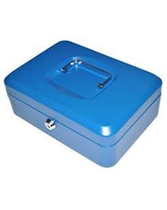 Zip Blue Cash Box, 12 inch, 320 x 225 x 90mm, 